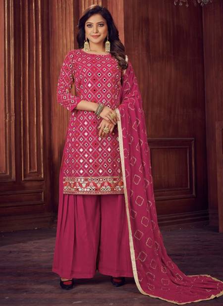 Pink Colour EIRA 8 Fancy Designer Festive Wear Heavy Georgette Salwar Suit Latest Collection 1142